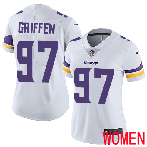 Minnesota Vikings 97 Limited Everson Griffen White Nike NFL Road Women Jersey Vapor Untouchable